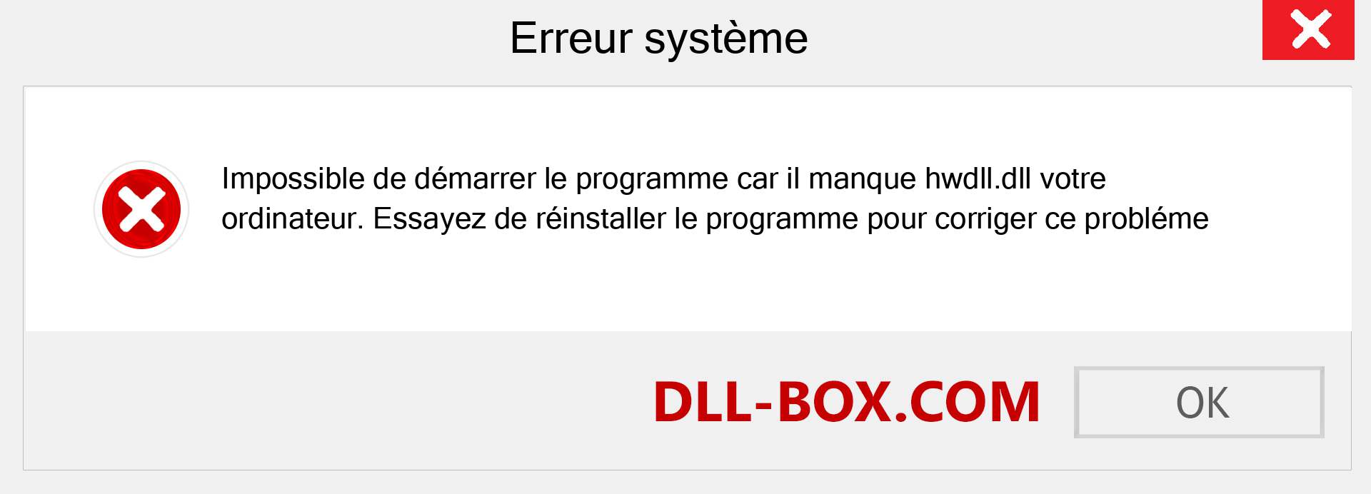 Le fichier hwdll.dll est manquant ?. Télécharger pour Windows 7, 8, 10 - Correction de l'erreur manquante hwdll dll sur Windows, photos, images